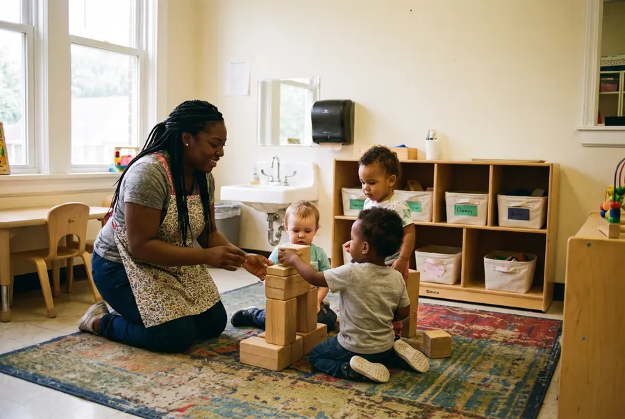 The toddlers room at Bright Start