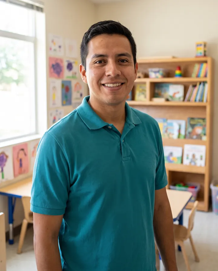 Illustration of the preschool and pre-k lead at Bright Start